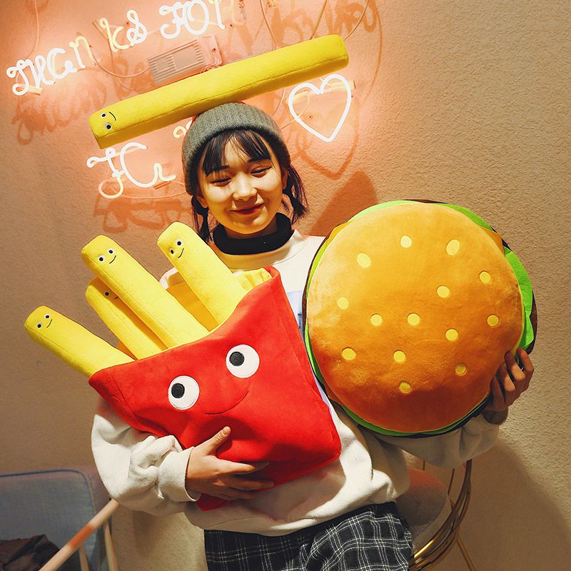 Foody Snacks - Hamburgo patatas fritas bocadillos de peluche