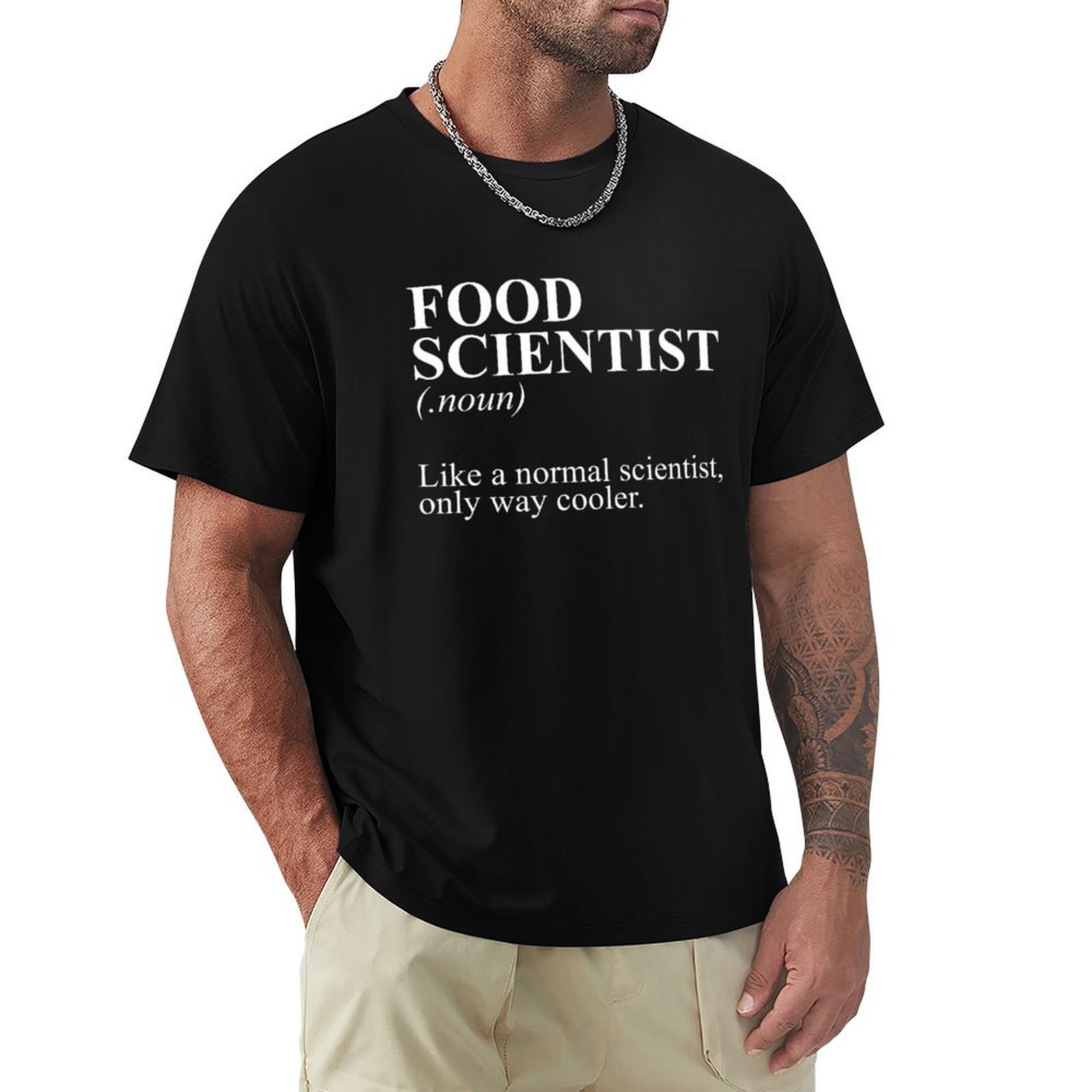 Foody Snacks - Camiseta divertida de científico de alimentos,