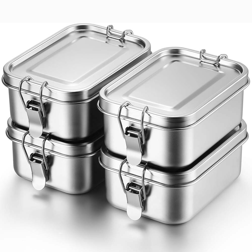 Food Snacks For School - Fiambrera de Metal Bento Box de