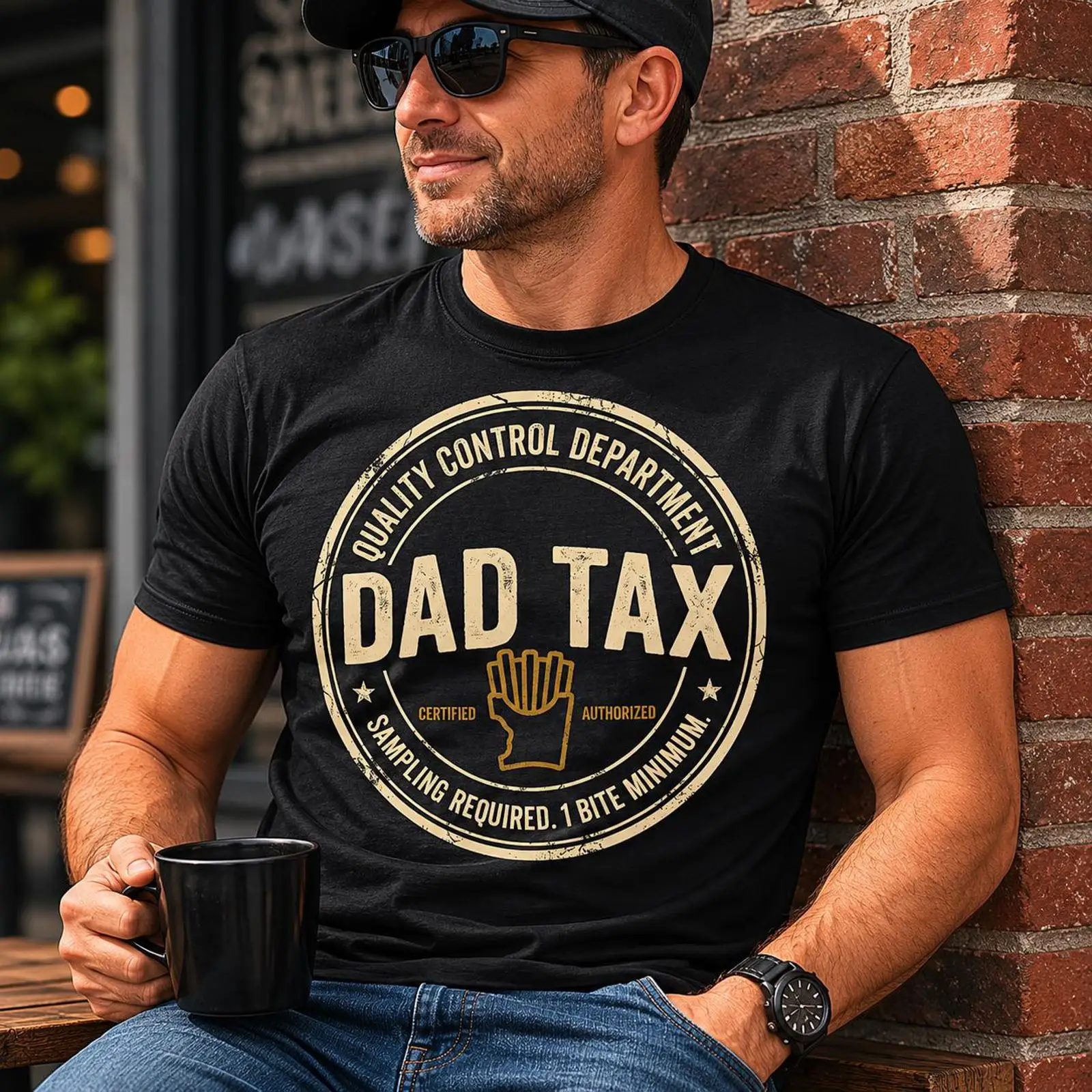 Foody Snacks - Camiseta Dad Tax, divertida, sarcástica, para