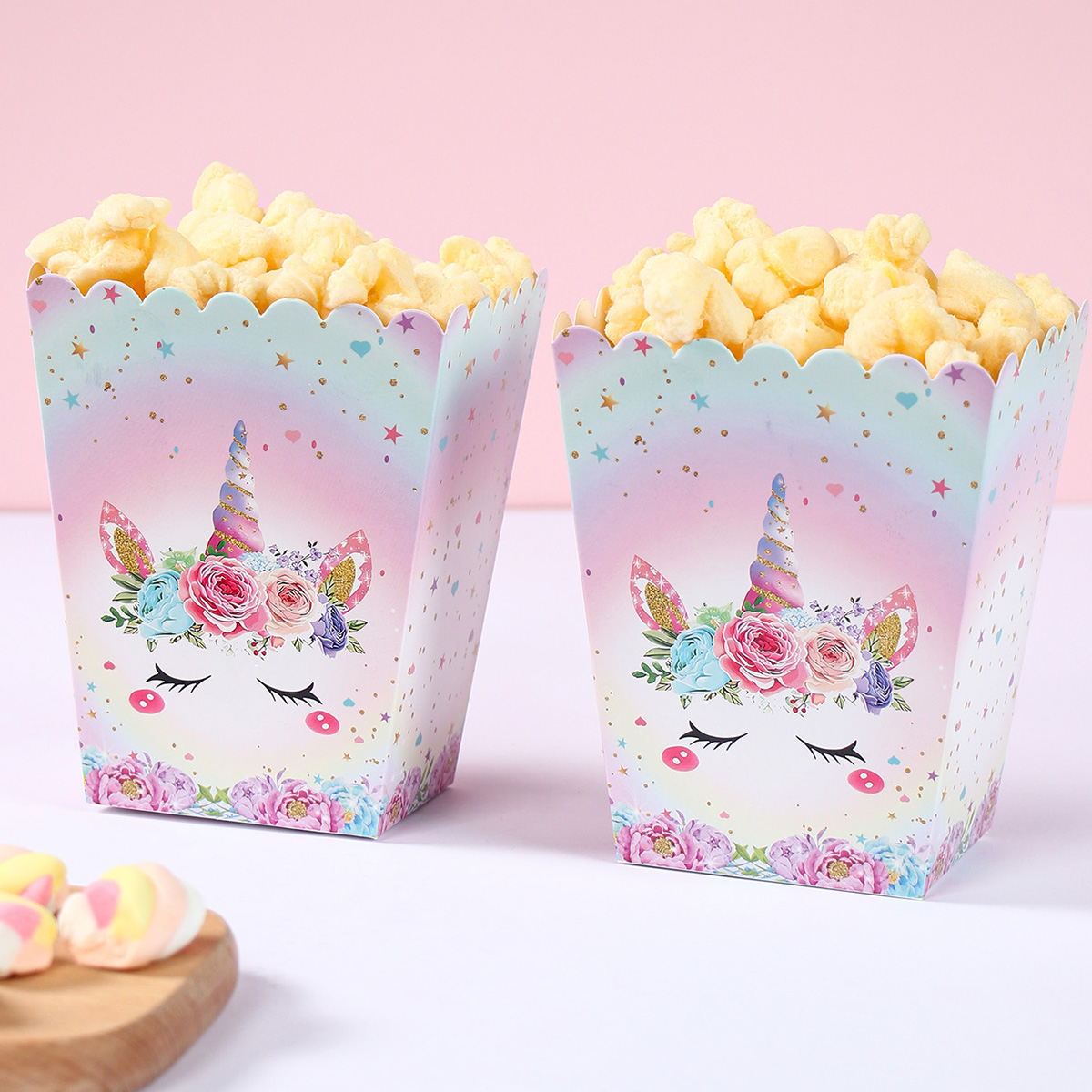 Food Snacks For Kids Party - Cajas de papel de 8 piezas