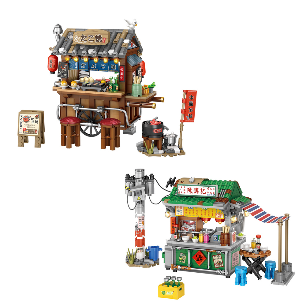 Food City Snacks - Bloques de Construcción de Miniaturas de
