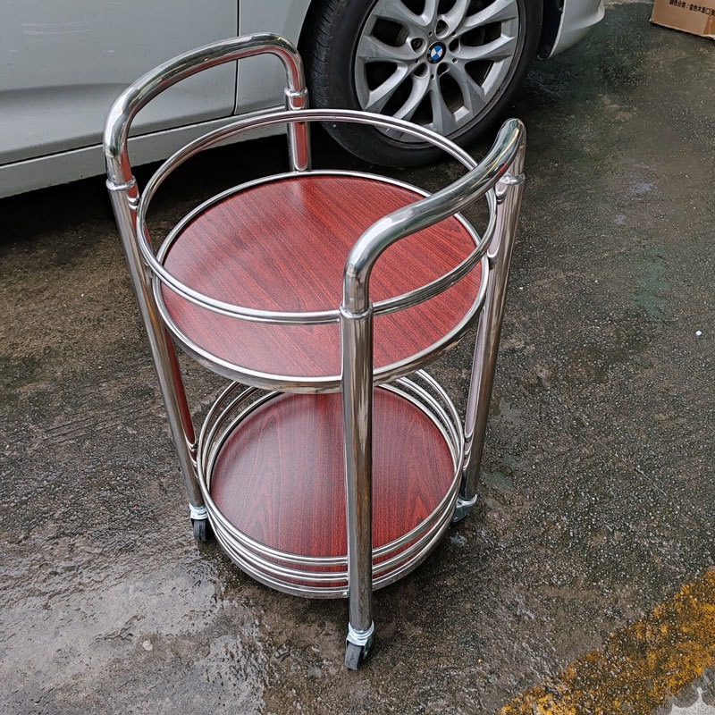 Food Snacks Delivery - Carrito de vino redondo de lujo