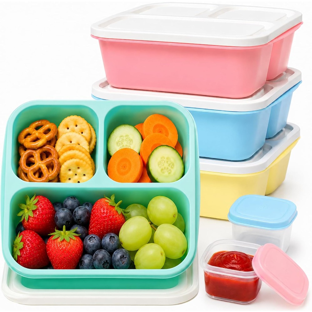 Food Snacks For School - Contenedores de comida Bento de 3