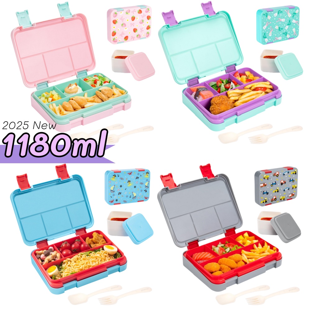 Food Snacks For School - Fiambrera Bento con patrón de dibujos