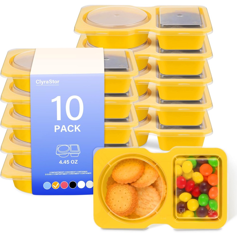 Food Snacks For Kids Party - Contenedores de plástico desechables de 2