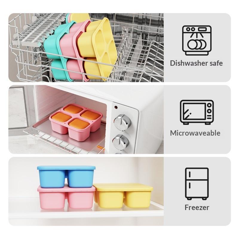 Food Snacks For School - Lonchera de Silicona de Grado Alimenticio