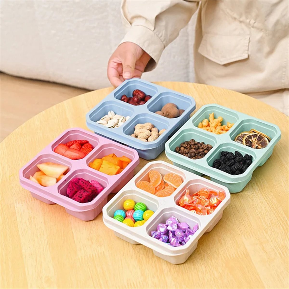 【TODAY-BUY】~Paquete de 4 recip - Food Snacks To Buy reseña y precio