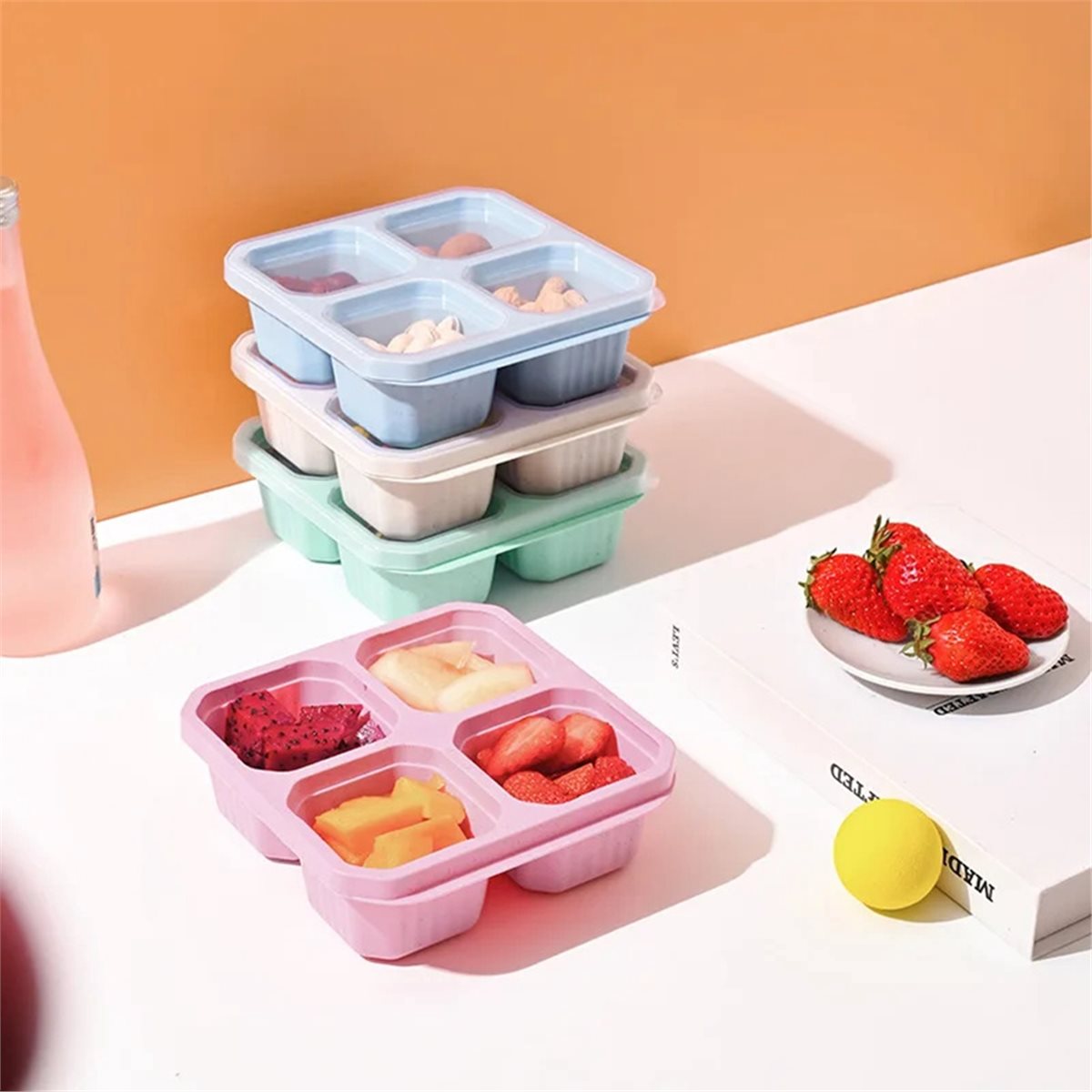 【TODAY-BUY】~Paquete de 4 recip - Food Snacks To Buy reseña y precio