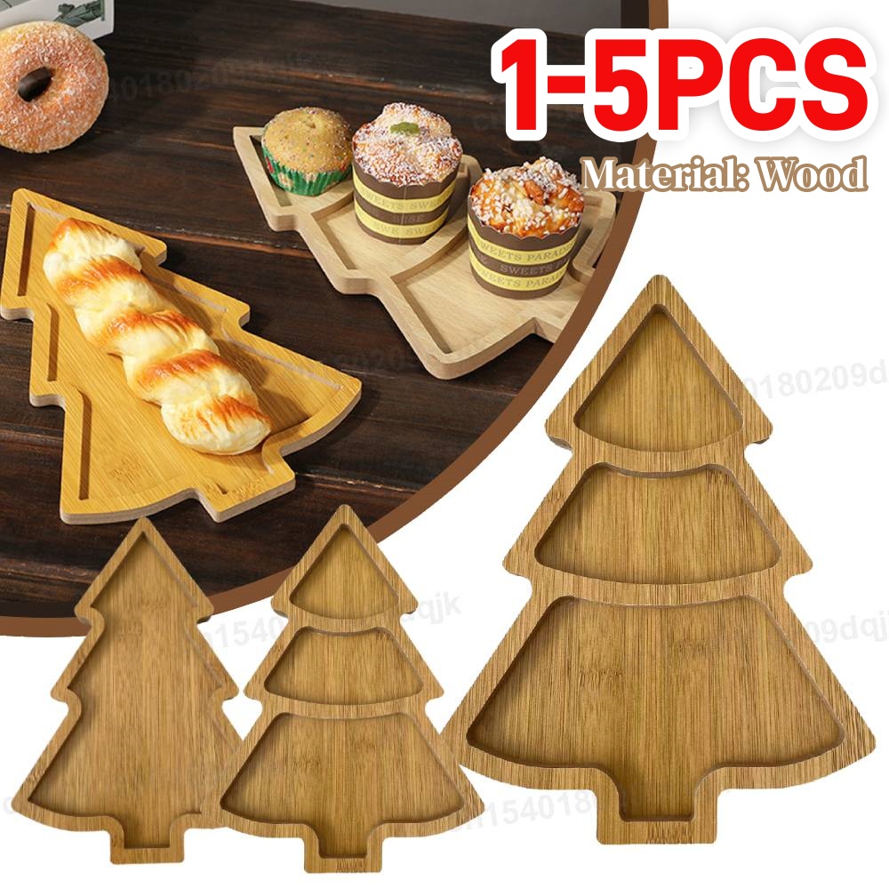 Bandeja de madera para árbol d - Food Snacks For Christmas reseña y precio