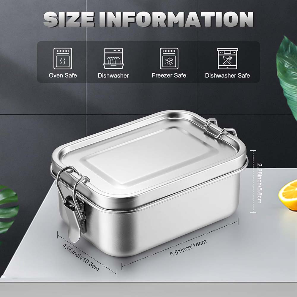 Fiambrera de Metal Bento Box d - Food Snacks For School reseña y precio