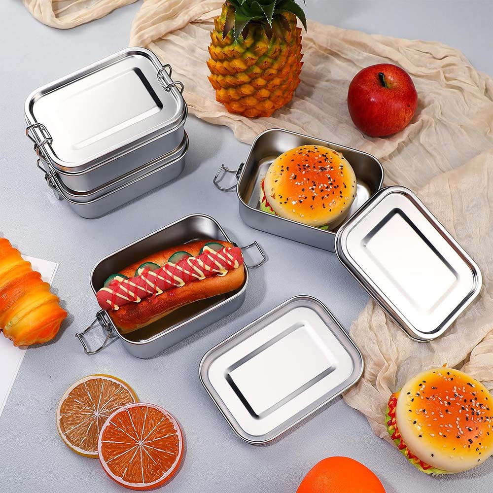 Fiambrera de Metal Bento Box d - Food Snacks For School reseña y precio