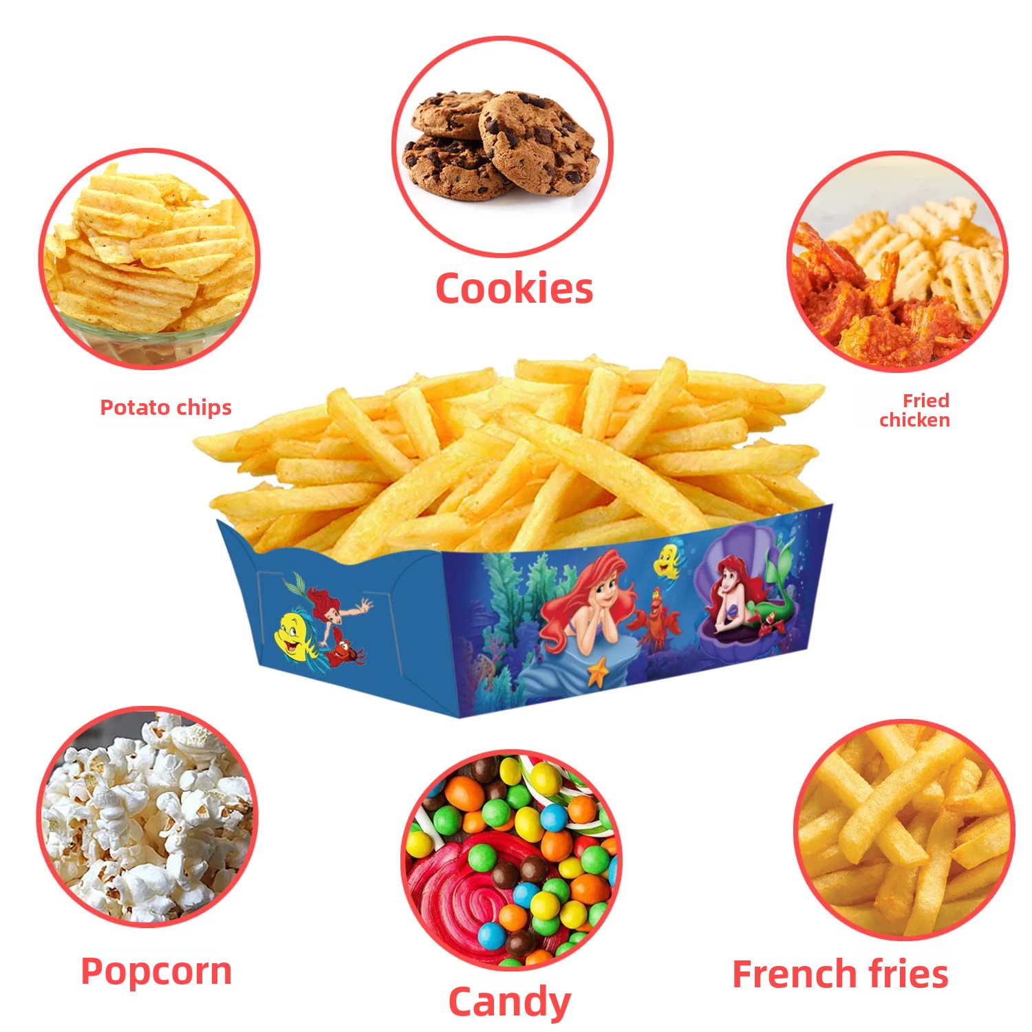 Juego de 24 Cajas de Papel con - Food Snacks For Kids Party reseña y precio
