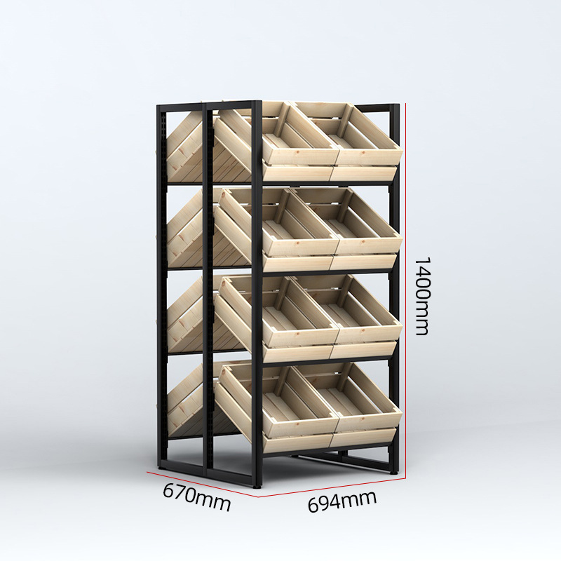 Estante de madera maciza para  - Food Snacks To Buy reseña y precio