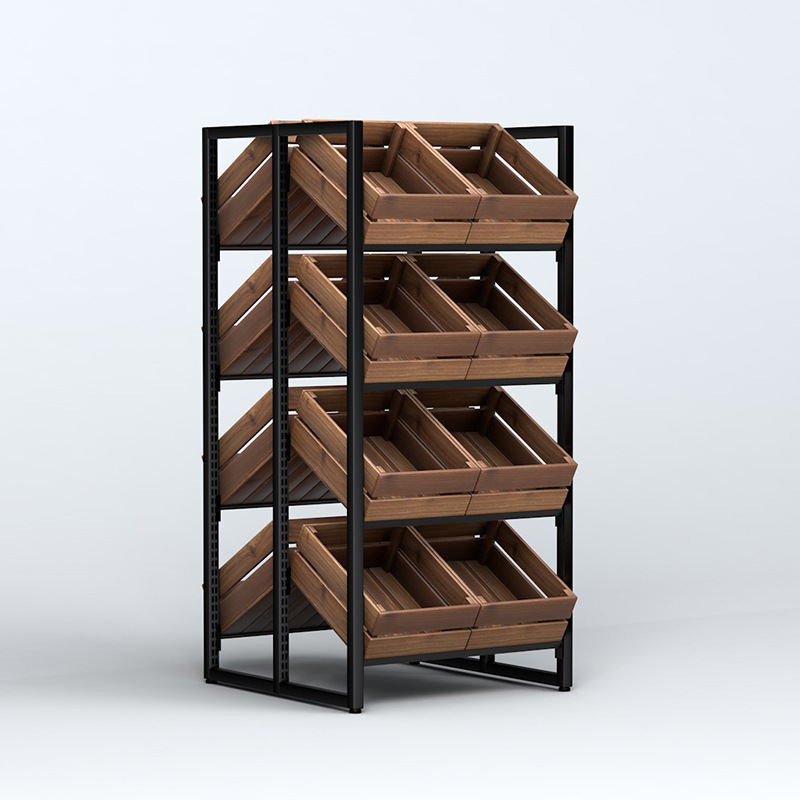 Estante de madera maciza para  - Food Snacks To Buy reseña y precio