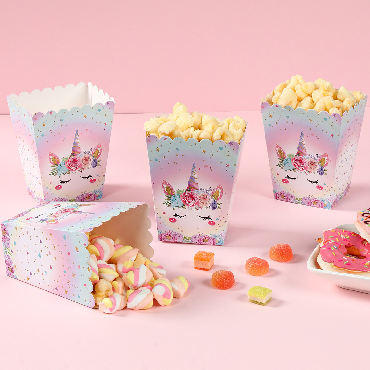 Cajas de papel de 8 piezas par - Food Snacks For Kids Party reseña y precio