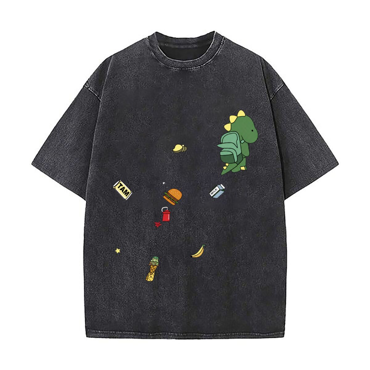 Camisetas Urbanas Holgadas con - Food City Snacks reseña y precio