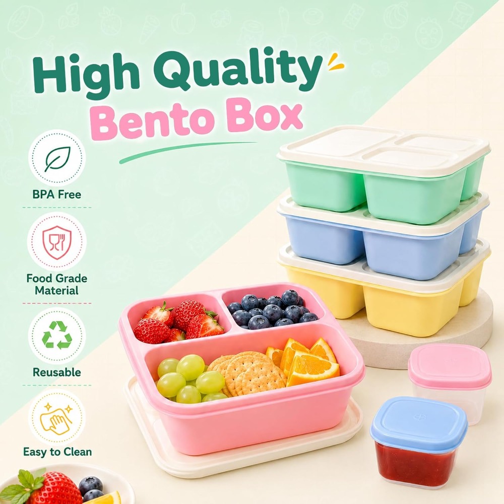 Contenedores de comida Bento d - Food Snacks For School reseña y precio