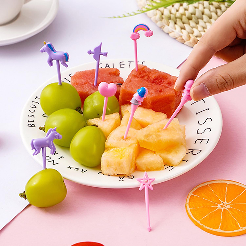 Tenedores de fruta para niños, - Food Snacks For Kids Party reseña y precio