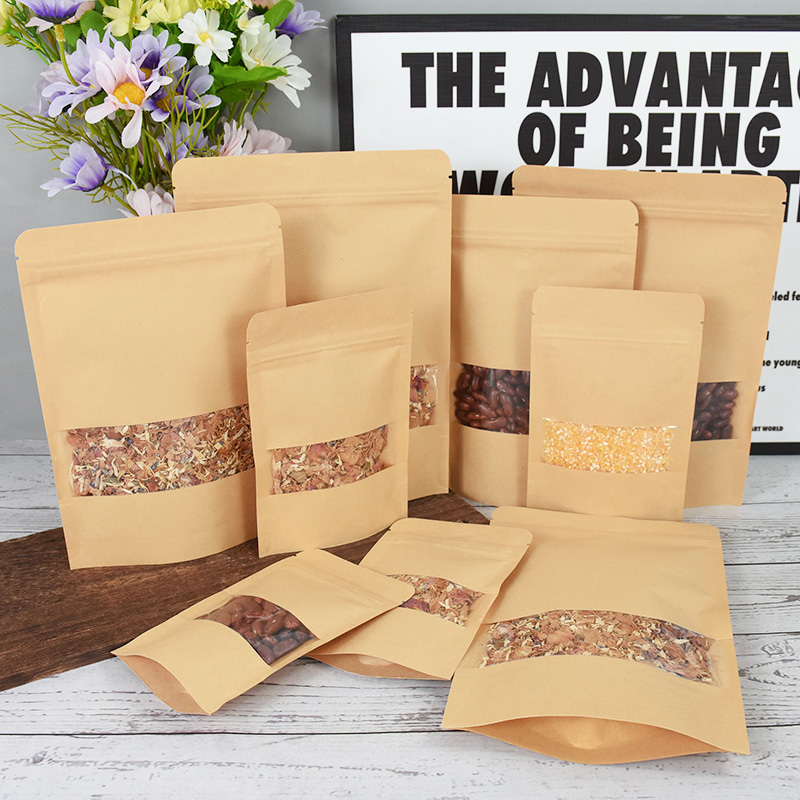 Bolsas de papel Kraft con cier - Food Snacks For School reseña y precio