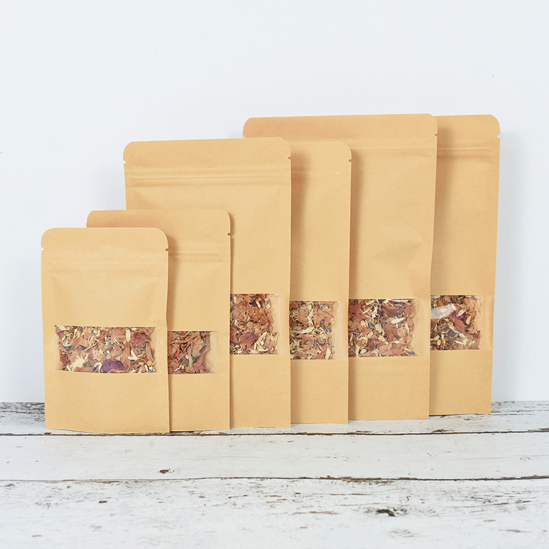 Bolsas de papel Kraft con cier - Food Snacks For School reseña y precio