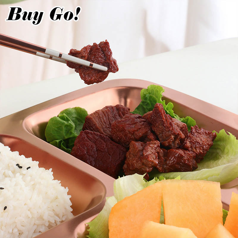 Bandeja dividida de acero inox - Food Snacks To Buy reseña y precio