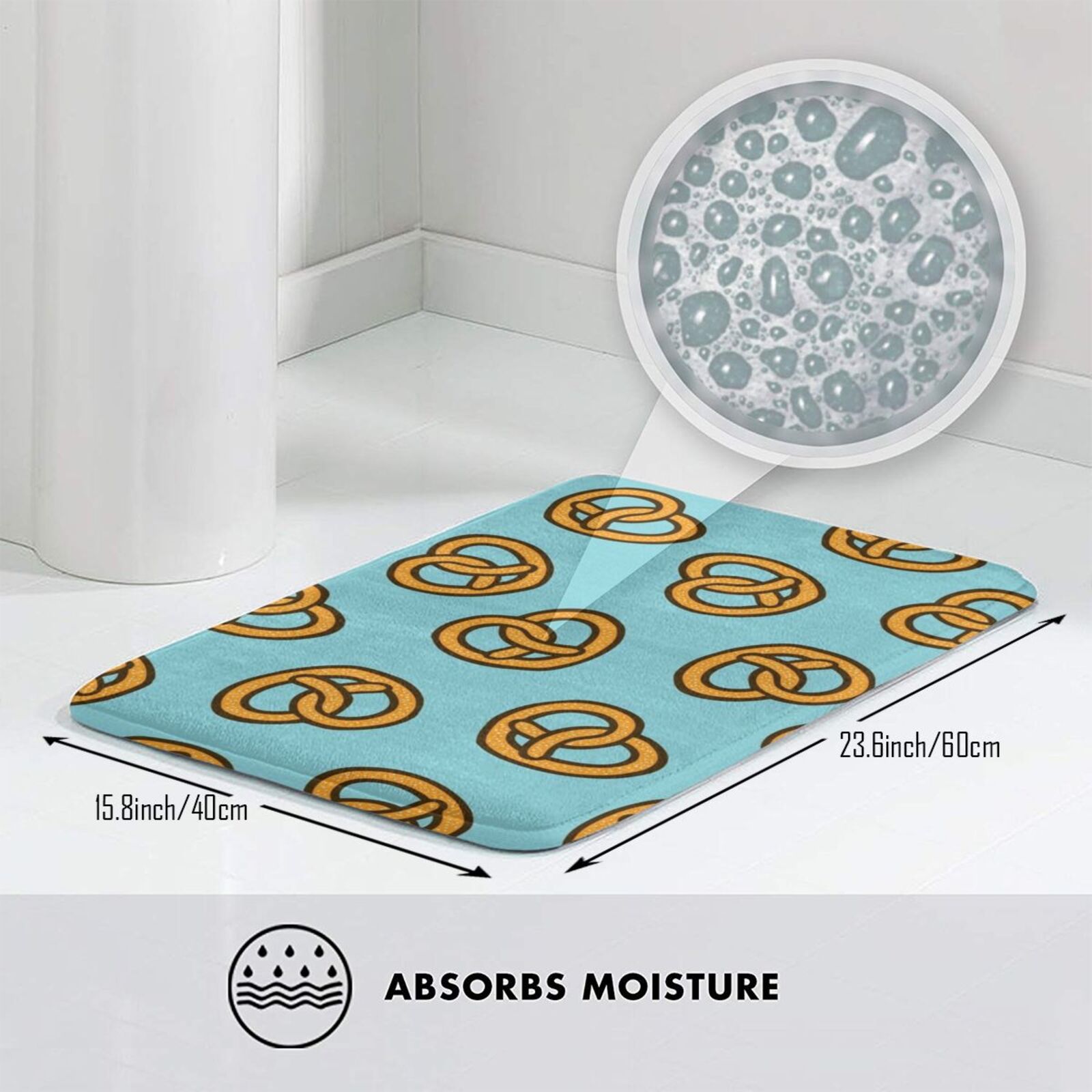 Alfombra antideslizante suave  - Foody Snacks reseña y precio