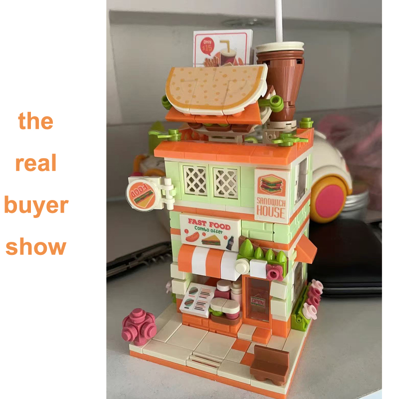 Bloques de construcción creati - Food City Snacks reseña y precio